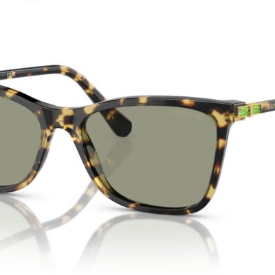 Swarovski Women's SK 6004 Havana/Dark Green Sunglasses