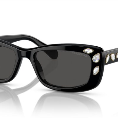 Swarovski Women's SK 6008 Black/Grey Sunglasses