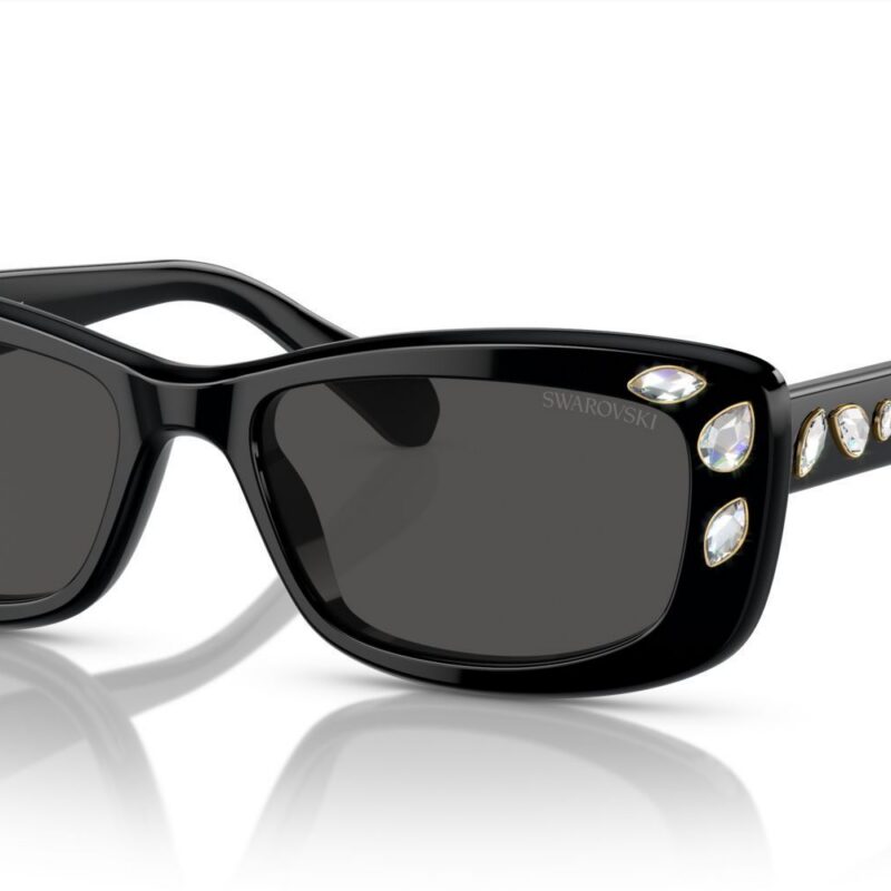 Swarovski Women's SK 6008 Black/Grey Sunglasses