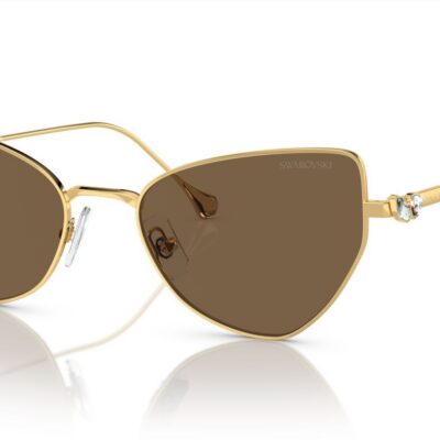 Swarovski Women's SK 7011 Gold/Brown Sunglasses