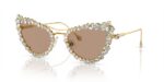 Swarovski Women's SK 7011 Gold Swarovski/Brown Sunglasses