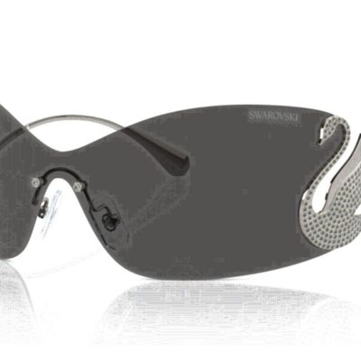 Swarovski Women's SK 7020 Gunmetal/Dark Grey Sunglasses