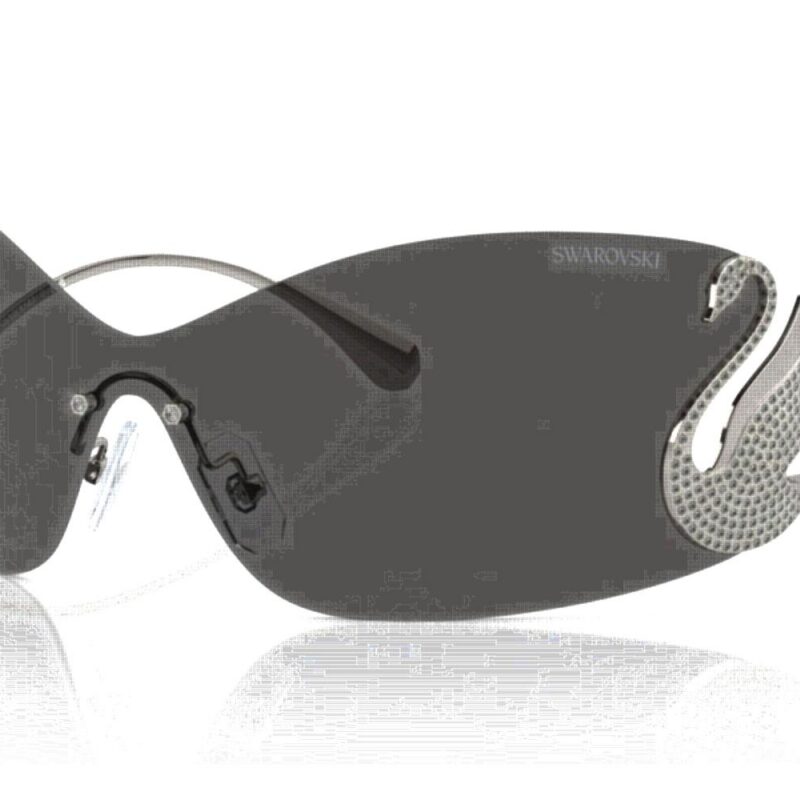 Swarovski Women's SK 7020 Gunmetal/Dark Grey Sunglasses