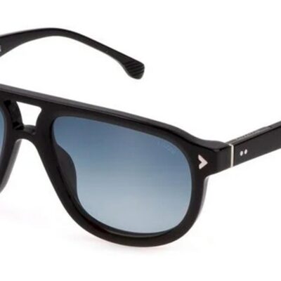 Lozza Men's SL4330 Black/Blue Grey Sunglasses