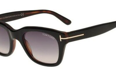 Tom Ford Unisex SNOWDON FT 0237 Black Havana/Grey Shaded Sunglasses