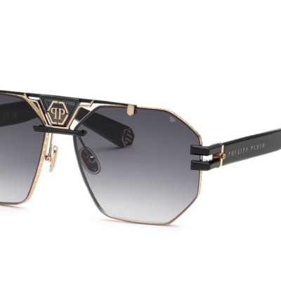 Philipp Plein Men's SPP077M Rose Gold - Black/Smoke Sunglasses