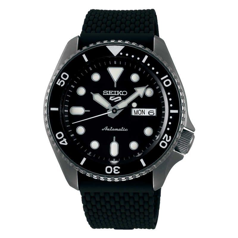 Seiko 5 Men's 42mm Black Stainless Steel Watch (SRPD65K2) Seiko 5 Men's 42mm Black Stainless Steel Watch (SRPD65K2)