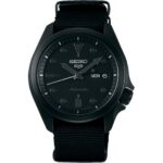 Seiko 5 Men's Black Stainless Steel Watch (SRPE69K1)