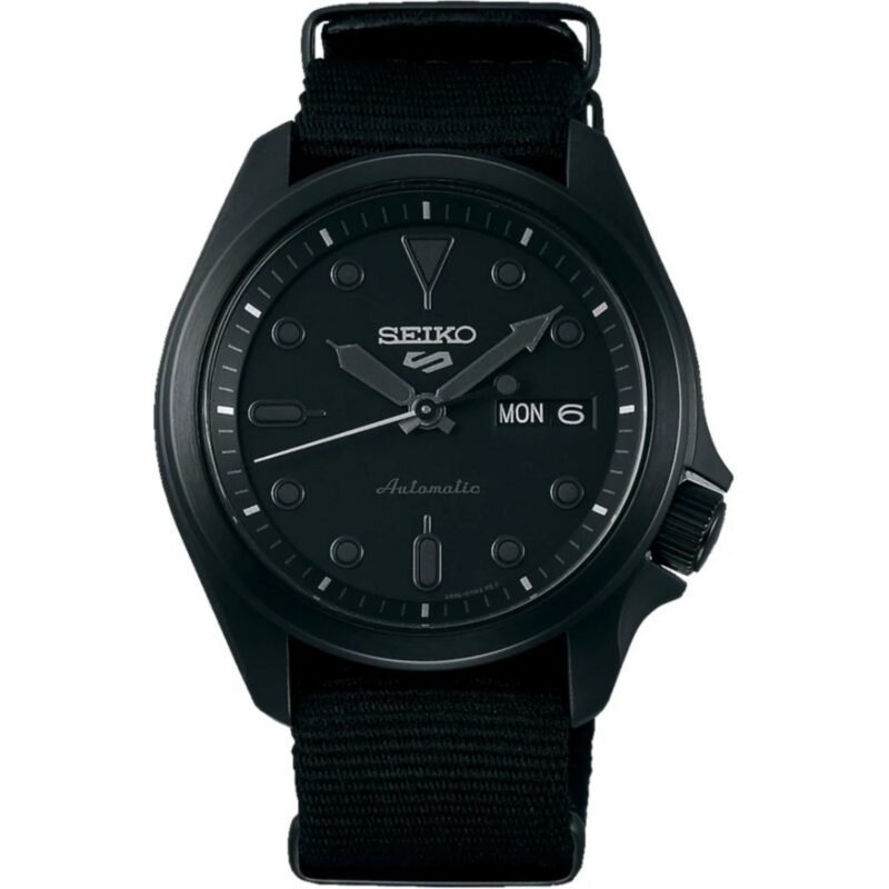 Seiko 5 Men's Black Stainless Steel Watch (SRPE69K1) Seiko 5 Men's Black Stainless Steel Watch (SRPE69K1)