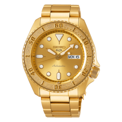 Seiko 5 Sports Men's Gold-Tone Watch (SRPE74K1)