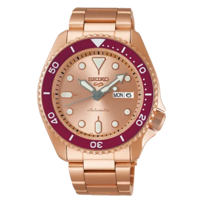 Seiko 5 Sports Men's Rose Gold-Tone Watch (SRPK08K1)
