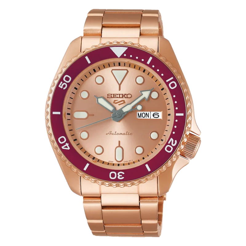 Seiko 5 Sports Men's Rose Gold-Tone Watch (SRPK08K1) Seiko 5 Sports Men's Rose Gold-Tone Watch (SRPK08K1)