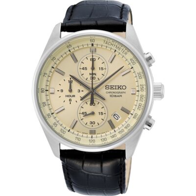 Seiko Men's Chronograph 41mm Stainless Steel Watch (SSB383P1)