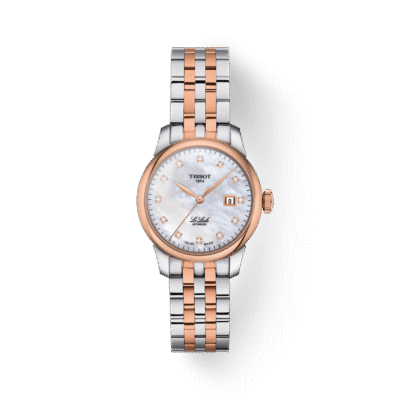 Tissot Le Locle Women's 29mm Two-Tone Mother-of-Pearl Watch (T006.207.22.116.00)