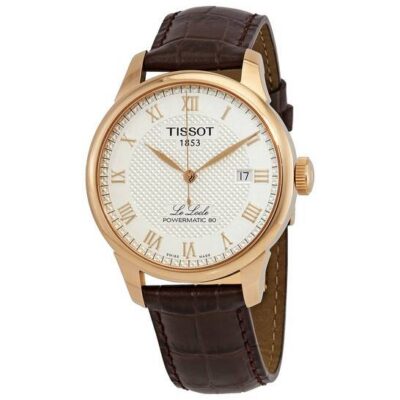 Tissot Le Locle Men's 39.3mm Rose Gold White Dial Watch (T006.407.36.033.00)