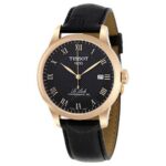 Tissot Le Locle Men's 39.3mm Rose Gold Black Dial Watch (T006.407.36.053.00)