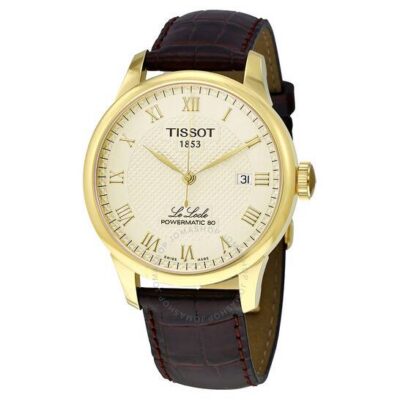 Tissot Le Locle Men's 39.3mm Gold Cream Dial Watch (T006.407.36.263.00)