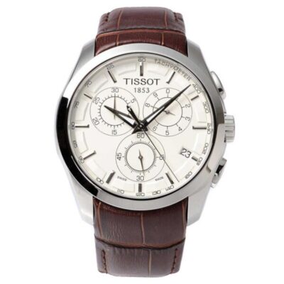 Tissot Couturier Chronograph Men's 41mm Brown Leather Watch (T035.617.16.031.00)