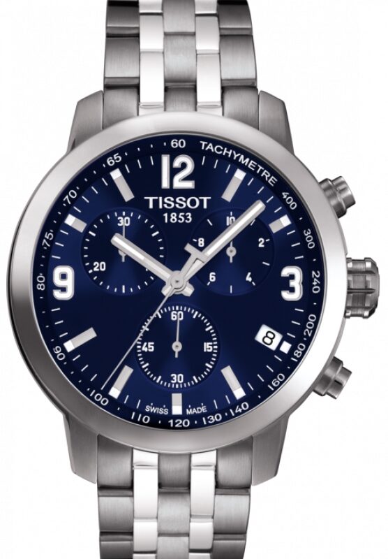 Tissot PRS 200 Chronograph Men's 42mm Blue Dial Watch (T055.417.11.047.00)