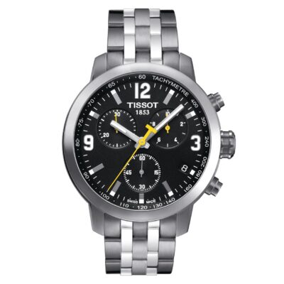 Tissot PRS 200 Chronograph Men's 42mm Black Yellow Accent Watch (T055.417.11.057.00)