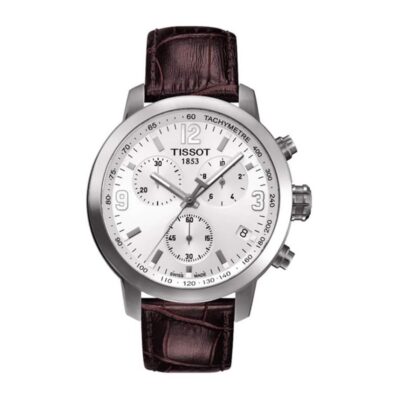 Tissot PRS 200 Chronograph Men's 42mm Brown Leather Watch (T055.417.16.017.01)
