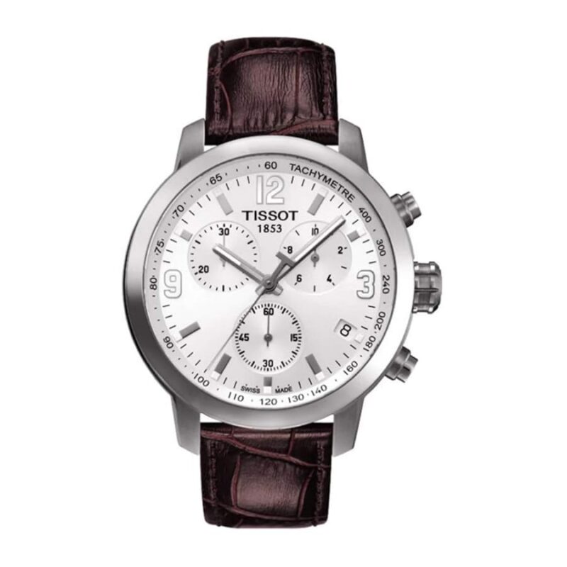 Tissot PRS 200 Chronograph Men's 42mm Brown Leather Watch (T055.417.16.017.01)