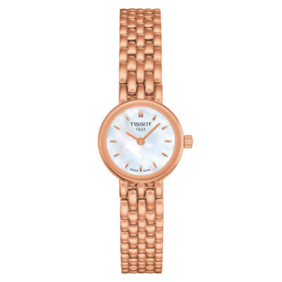 Tissot Women's 19.5mm Round Rose Gold Mother-of-Pearl Watch (T058.009.33.111.00)