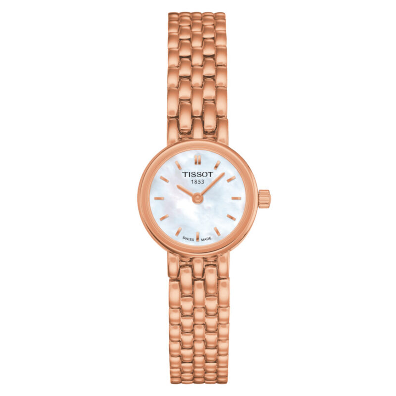 Tissot Women's 19.5mm Round Rose Gold Mother-of-Pearl Watch (T058.009.33.111.00)