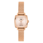 Tissot Women's 20mm Square Rose Gold Pink Dial Watch (T058.109.33.456.00)