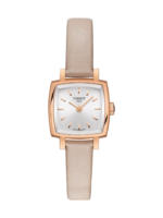 Tissot Women's 20mm Square Rose Gold Leather Watch (T058.109.36.031.02)