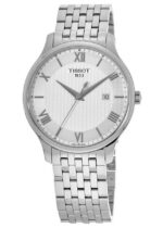 Tissot Tradition Men's 43mm Steel Roman Dial Watch (T063.610.11.038.00)