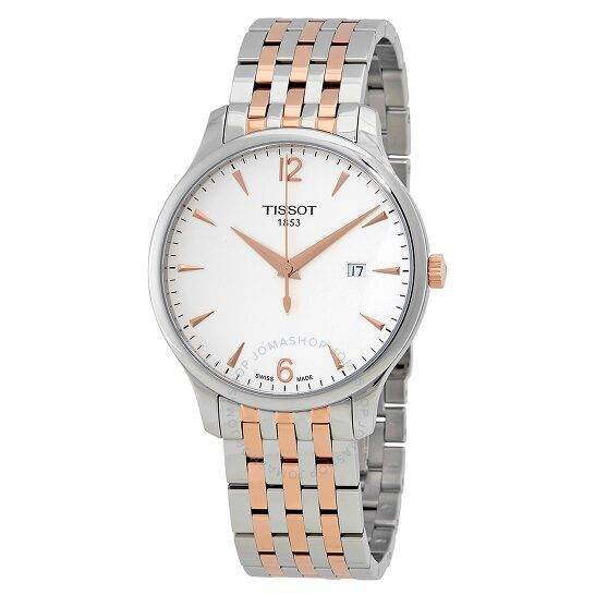 Tissot Tradition Men's 43mm Two-Tone Rose Gold Watch (T063.610.22.037.01) Tissot Tradition Men's 43mm Two-Tone Rose Gold Watch (T063.610.22.037.01)