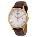 Tissot Tradition Men's 43mm Gold White Dial Watch (T063.610.36.038.00)