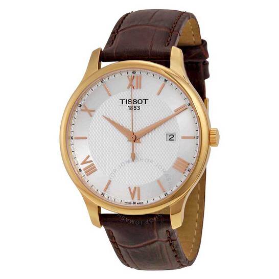 Tissot Tradition Men's 43mm Gold White Dial Watch (T063.610.36.038.00) Tissot Tradition Men's 43mm Gold White Dial Watch (T063.610.36.038.00)