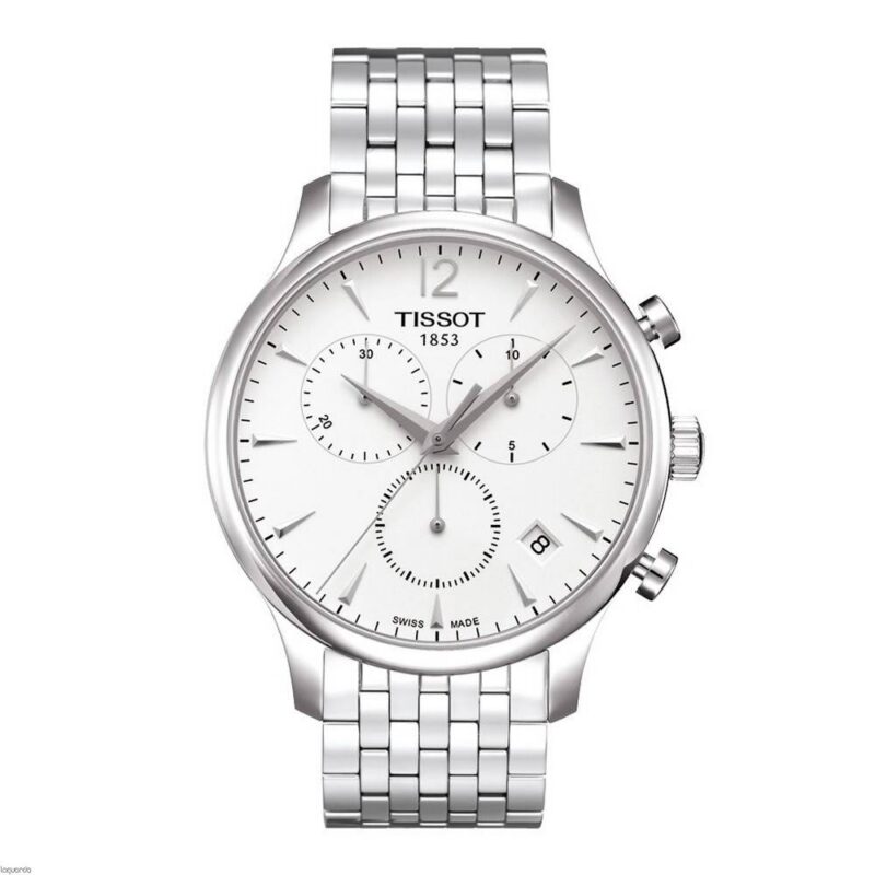Tissot Tradition Chronograph Men's 42mm White Dial Watch (T063.617.11.037.00) Tissot Tradition Chronograph Men's 42mm White Dial Watch (T063.617.11.037.00)
