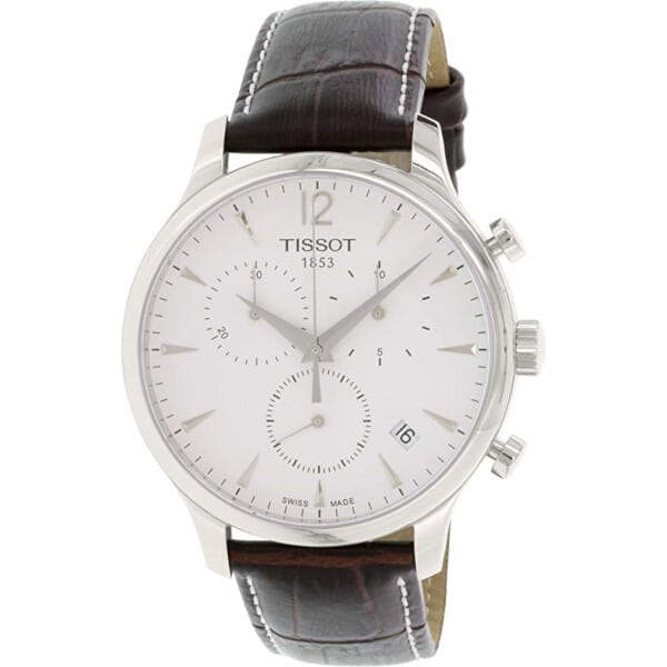 Tissot Tradition Chronograph Men's 42mm White Dial Leather Watch (T063.617.16.037.00) Tissot Tradition Chronograph Men's 42mm White Dial Leather Watch (T063.617.16.037.00)