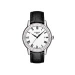 Tissot Men's 40mm White Dial Roman Numeral Leather Watch (T085.410.16.013.00)