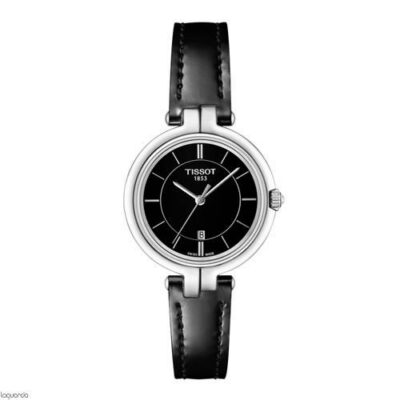 Tissot Women's 30mm Black Dial Leather Watch (T094.210.16.051.00)