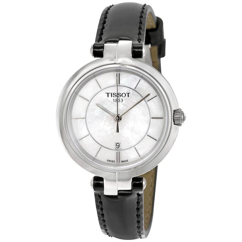 Tissot Women's 30mm White Mother of Pearl Leather Watch (T094.210.16.111.00)
