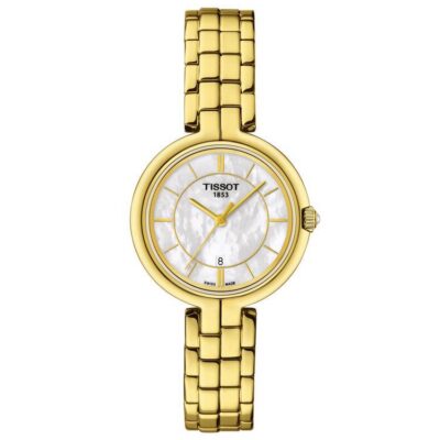 Tissot Women's 30mm Gold White Mother of Pearl Watch (T094.210.33.111.00)
