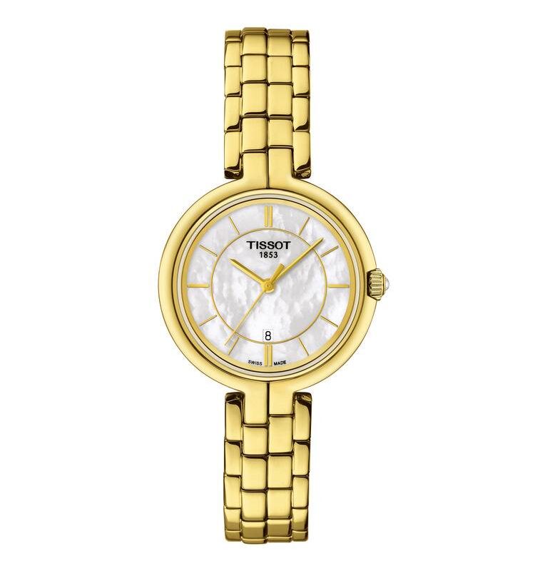 Tissot Women's 30mm Gold White Mother of Pearl Watch (T094.210.33.111.00) Tissot Women's 30mm Gold White Mother of Pearl Watch (T094.210.33.111.00)