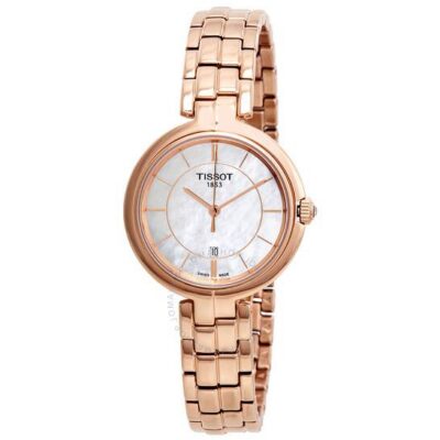Tissot Women's 30mm Rose Gold White Mother of Pearl Watch (T094.210.33.111.01)