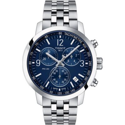 Tissot PRC 200 Men's 43mm Chronograph Watch (T114.417.11.047.00)