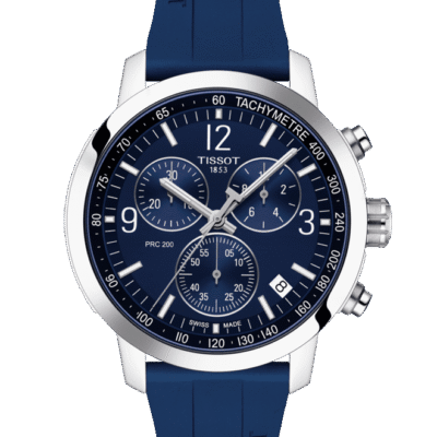Tissot PRC 200 Men's 43mm Chronograph Watch (T114.417.17.047.00)