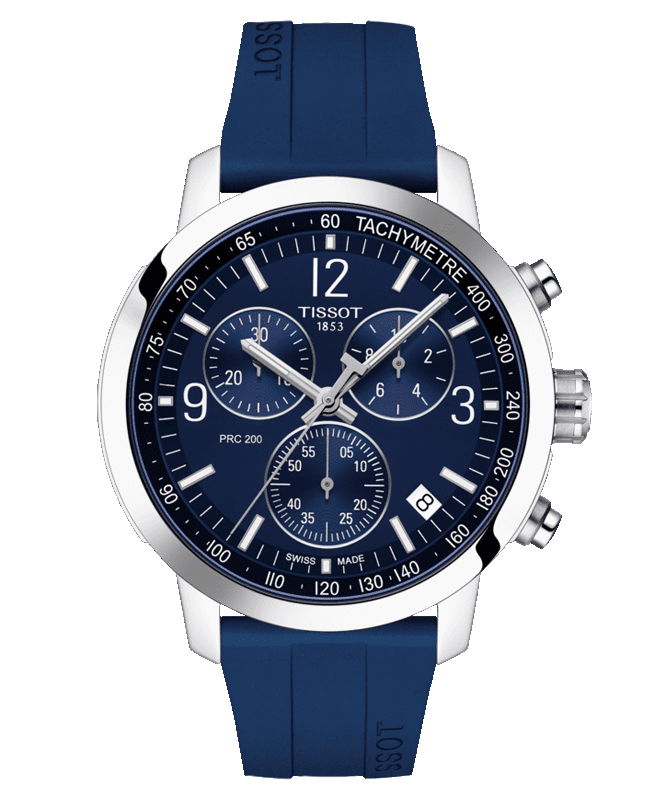 Tissot PRC 200 Men's 43mm Chronograph Watch (T114.417.17.047.00)
