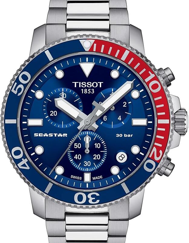 Tissot Seastar Men's 45.5mm Chronograph Watch (T120.417.11.041.03)