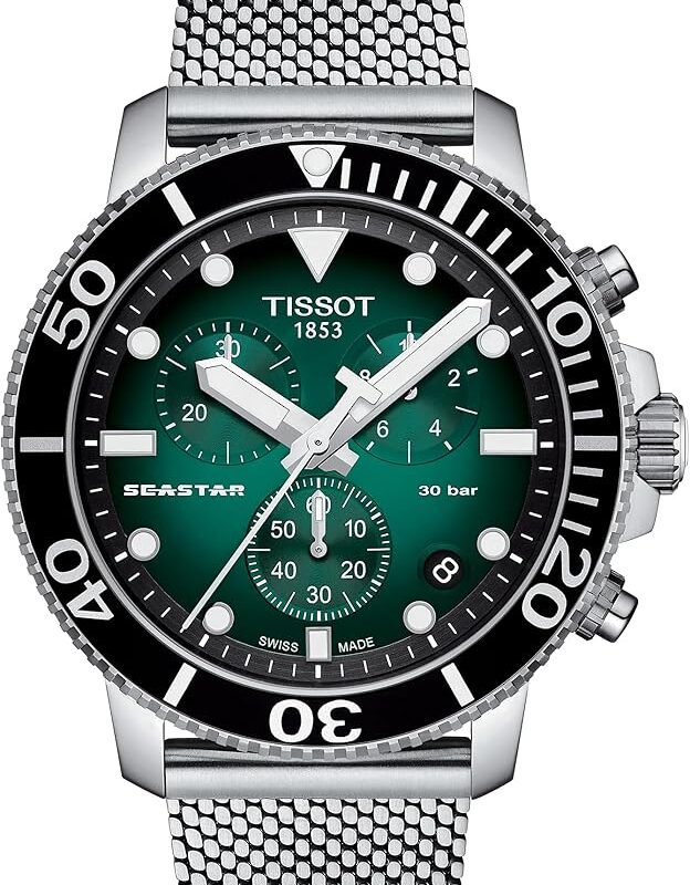 Tissot Seastar Men's 45.5mm Chronograph Watch (T120.417.11.091.00)
