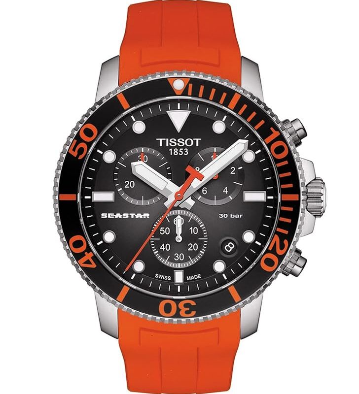 Tissot Seastar Men's 45.5mm Chronograph Watch (T120.417.17.051.01)