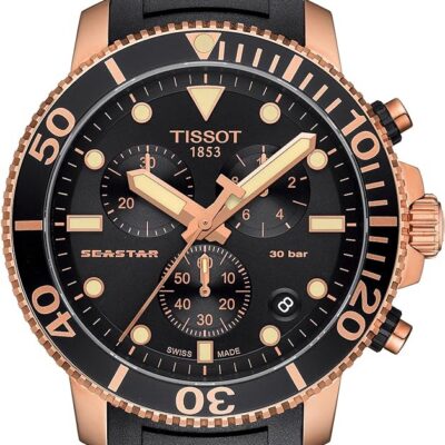 Tissot Seastar Men's 45.5mm Chronograph Watch (T120.417.37.051.00)