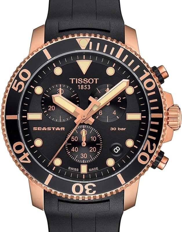 Tissot Seastar Men's 45.5mm Chronograph Watch (T120.417.37.051.00)
